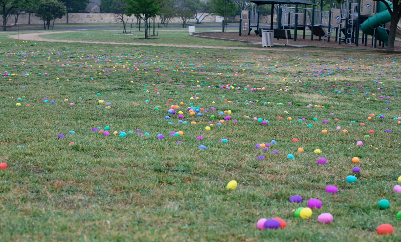 Avery Ranch community egg hunt